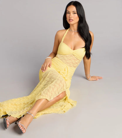 Mermaid Sweetheart High Slit Floor-Length Wedding Dress - Yihuiw by Yihuiw