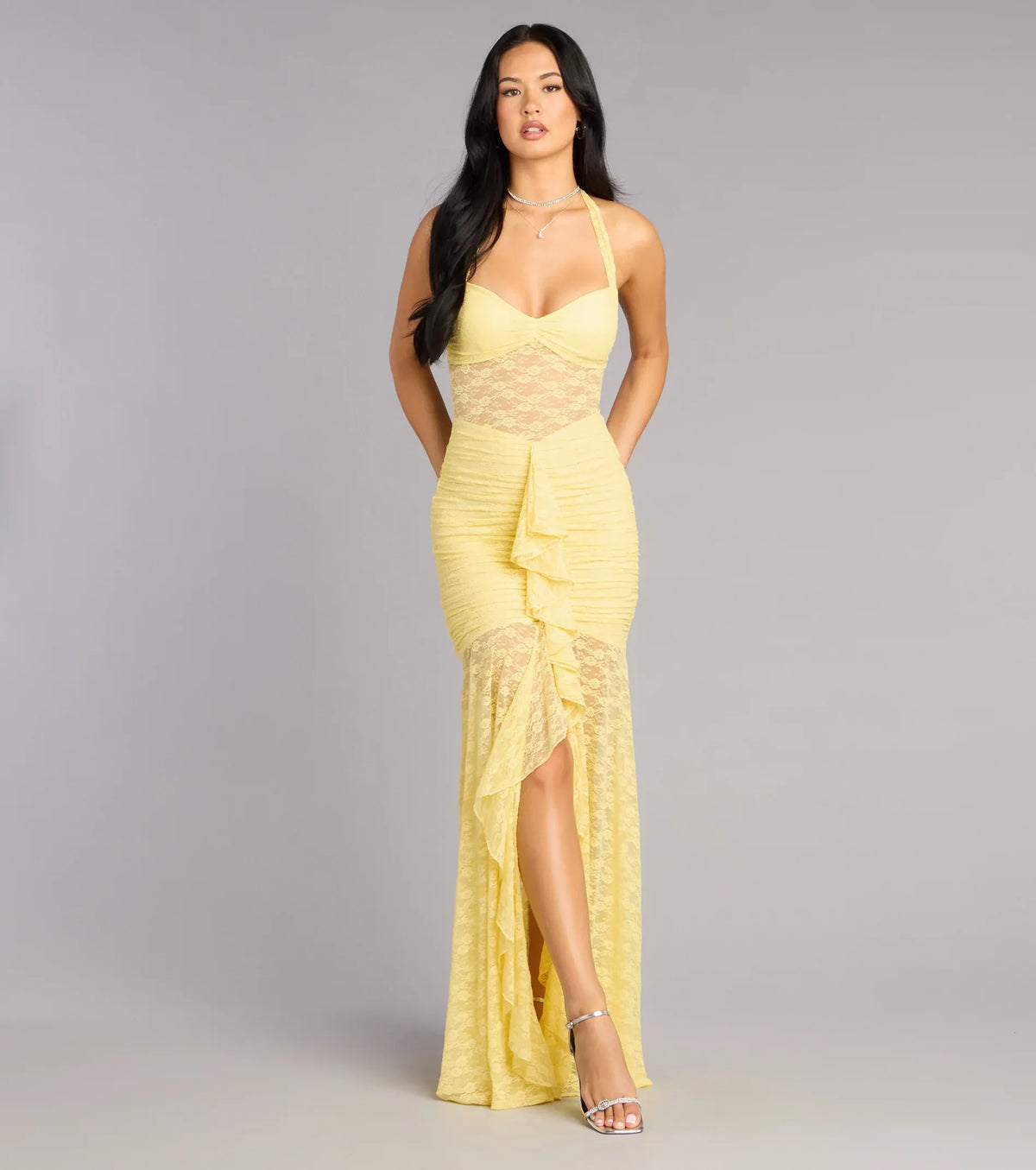 Mermaid Sweetheart High Slit Floor-Length Wedding Dress - Yihuiw by Yihuiw