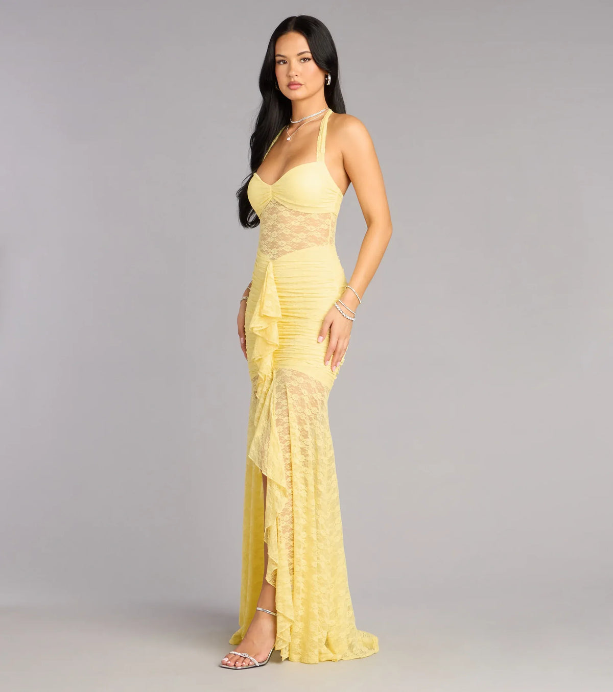 Mermaid Sweetheart High Slit Floor-Length Wedding Dress - Yihuiw by Yihuiw