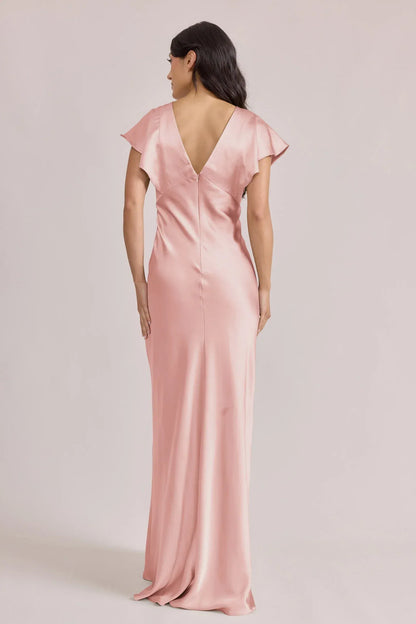Mermaid Satin Mini Wedding Dress - Yihuiw by Yihuiw