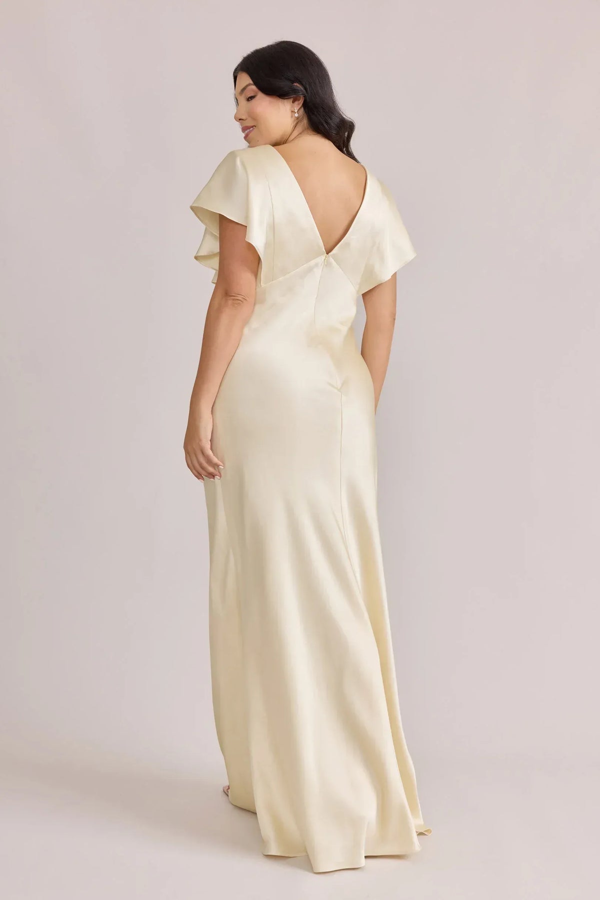 Mermaid Satin Mini Wedding Dress - Yihuiw by Yihuiw