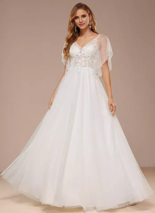 Tulle Mini Wedding Dress - Yihuiw by Yihuiw