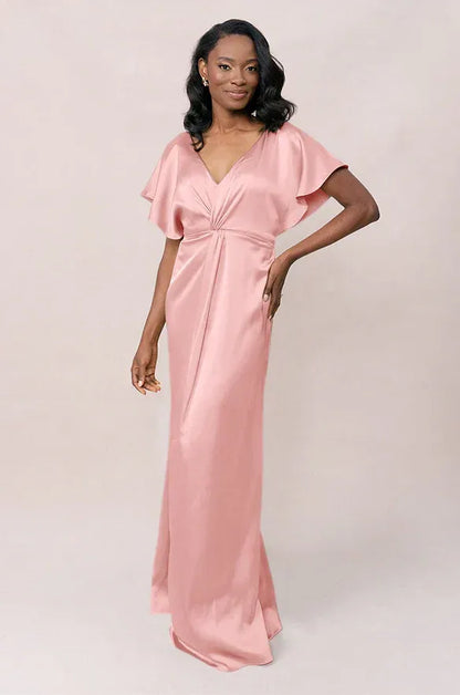 Mermaid Satin Mini Wedding Dress - Yihuiw by Yihuiw