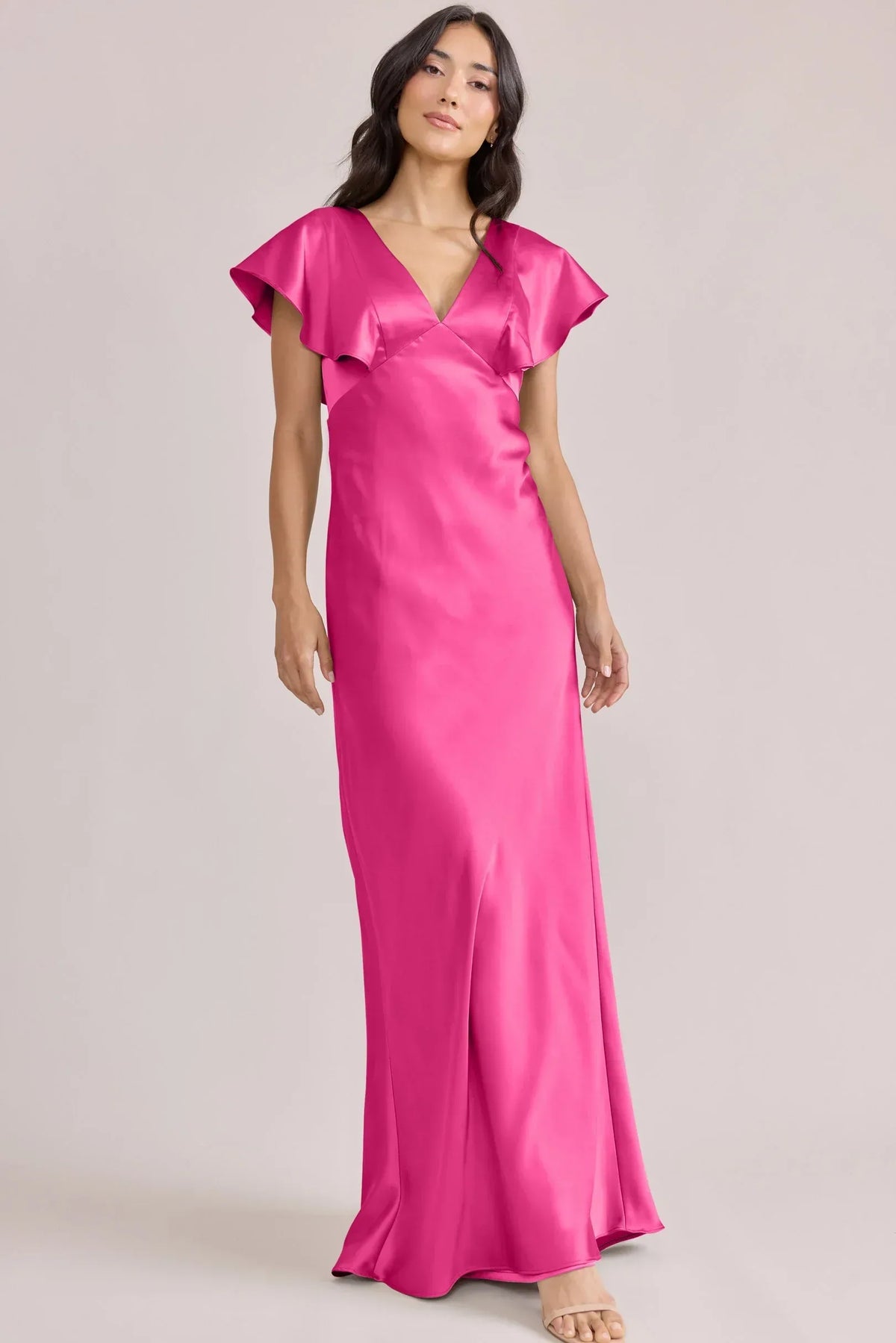Mermaid V-Neck Satin Mini Wedding Dress - Yihuiw by Yihuiw