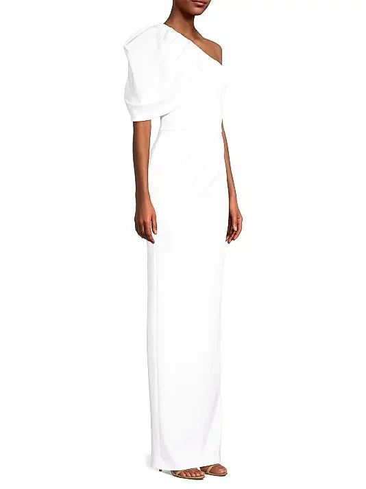 Shoulder Ruffle Evening GownEgan One-Shoulder Gown One-shoulder Evening Dress by YiHuiw
