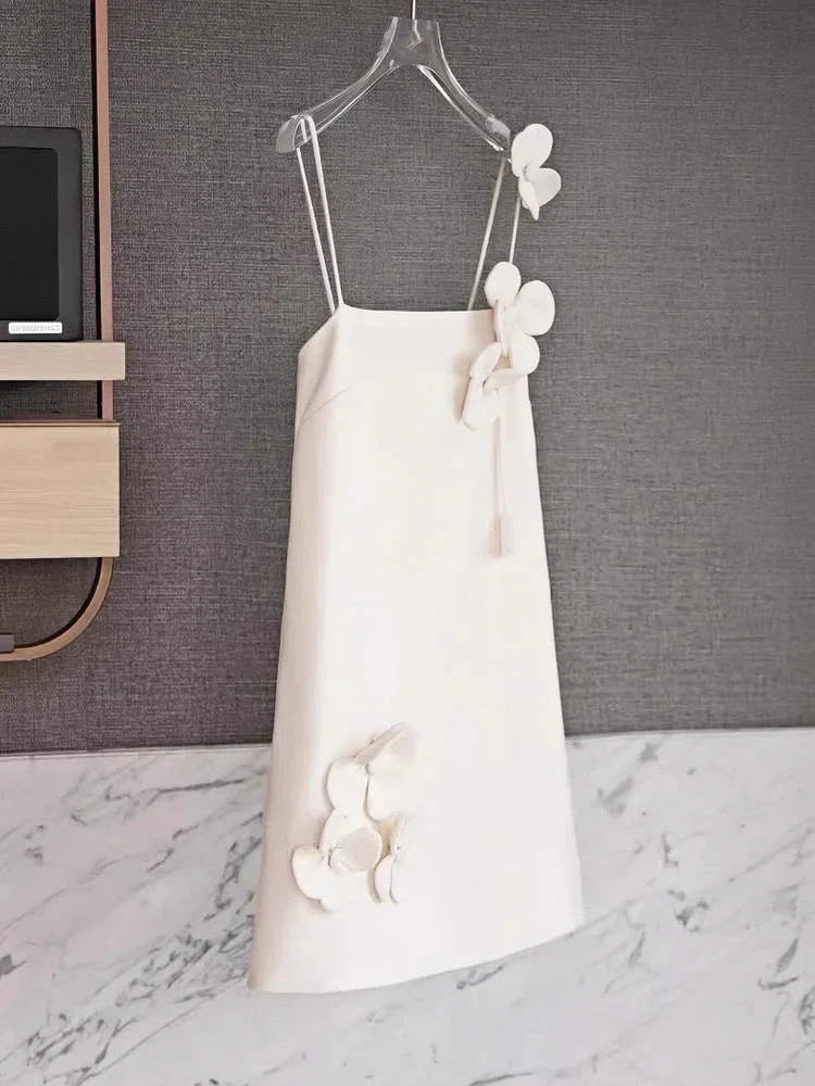 Simple A Line Spaghetti Straps Floral Short Formal Homecoming Dresses Party Graduation Dress Hoco Dresses by YiHuiw