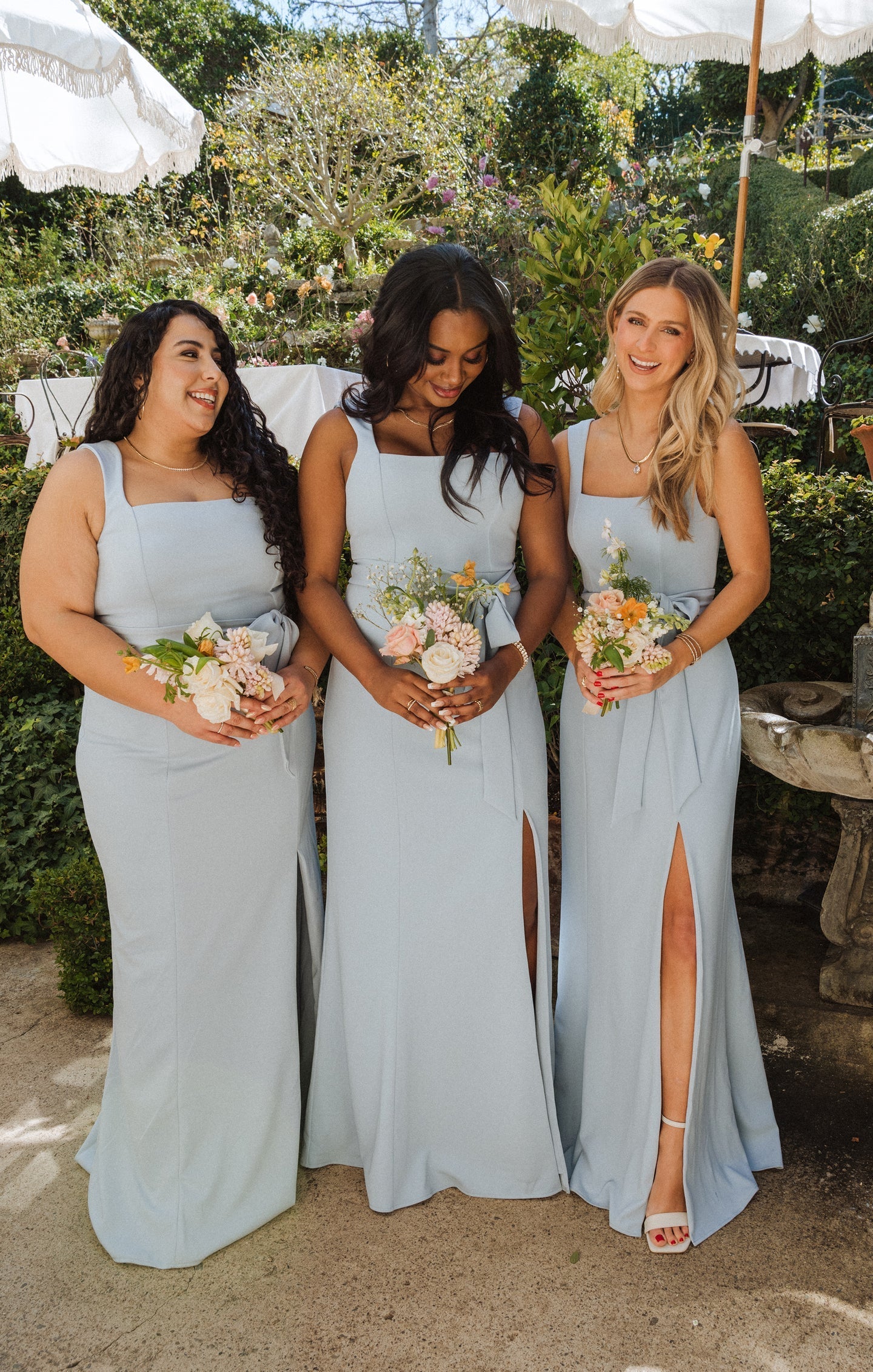 Sheath Square Neck Sleeveless Open Back Floor-Length Wedding Dress - Yihuiw by Yihuiw