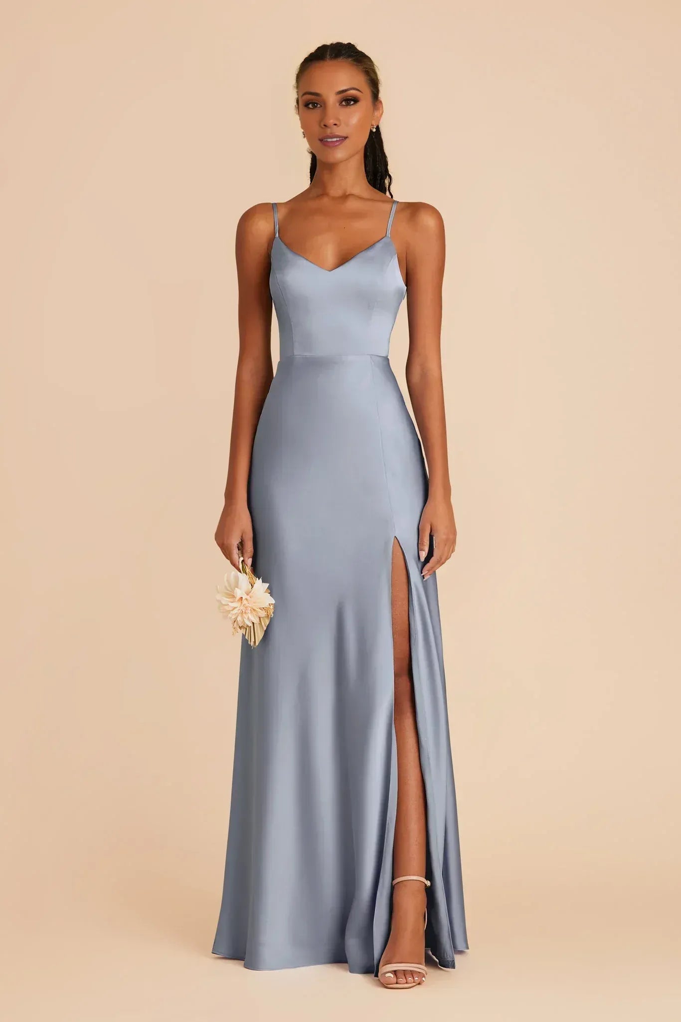 A-Line V-Neck Floor-Length Wedding Dress - Yihuiw by Yihuiw