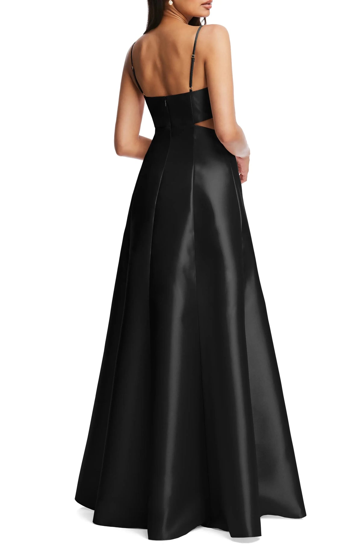 Sleek Cut Out Sweetheart Spaghetti Strap Open Back Floor Length For Sale Evening Dress by YiHuiw