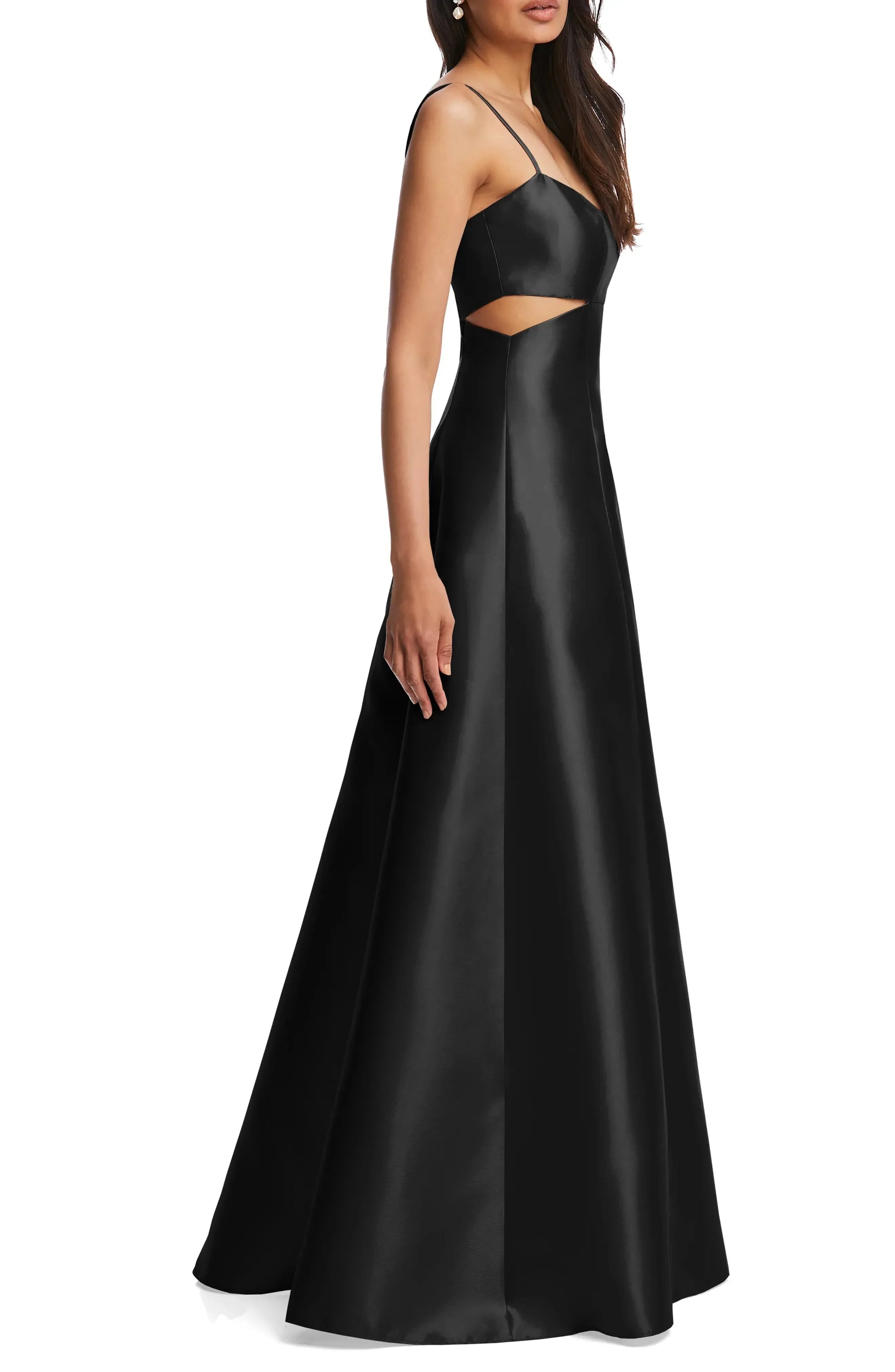 Sleek Cut Out Sweetheart Spaghetti Strap Open Back Floor Length For Sale Evening Dress by YiHuiw