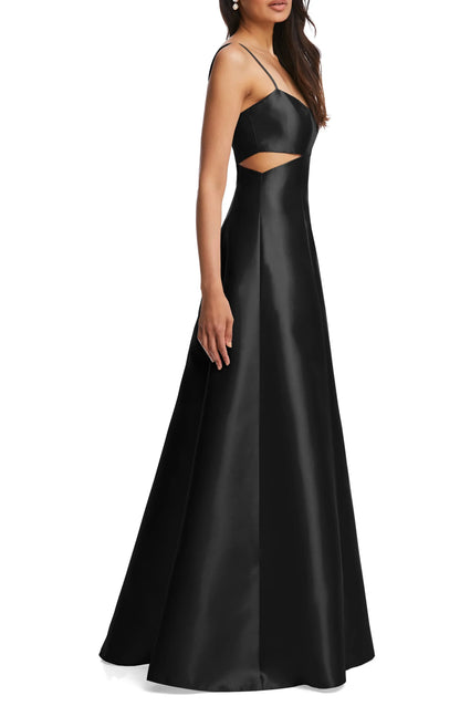 Sleek Cut Out Sweetheart Spaghetti Strap Open Back Floor Length For Sale Evening Dress by YiHuiw