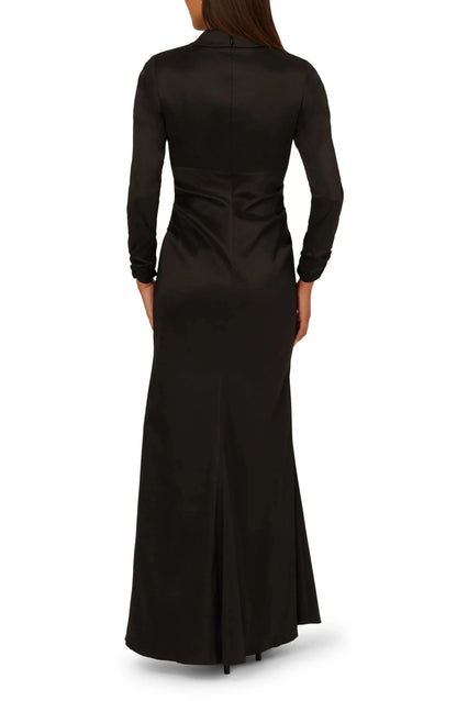 Sleek Mermaid Blazer Neck Long Sleeve Solid Back Floor Length For Sale Prom Dress by YiHuiw