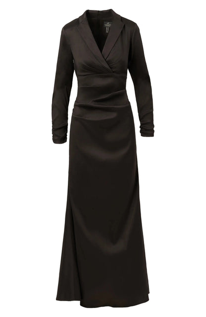 Sleek Mermaid Blazer Neck Long Sleeve Solid Back Floor Length For Sale Prom Dress by YiHuiw