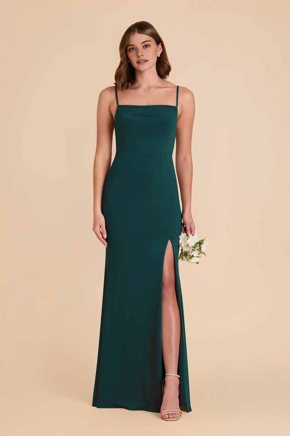 Mermaid Spaghetti Strap Open Back Floor-Length Wedding Dress - Yihuiw by Yihuiw