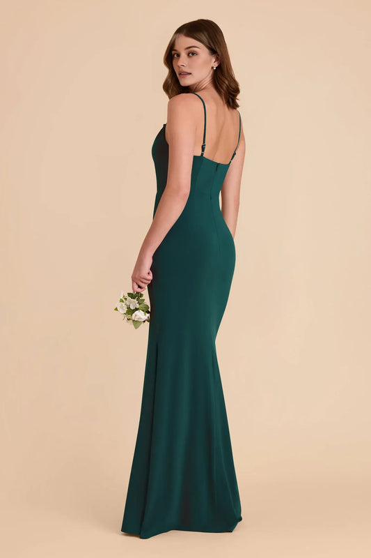 Mermaid Spaghetti Strap Open Back Floor-Length Wedding Dress - Yihuiw by Yihuiw