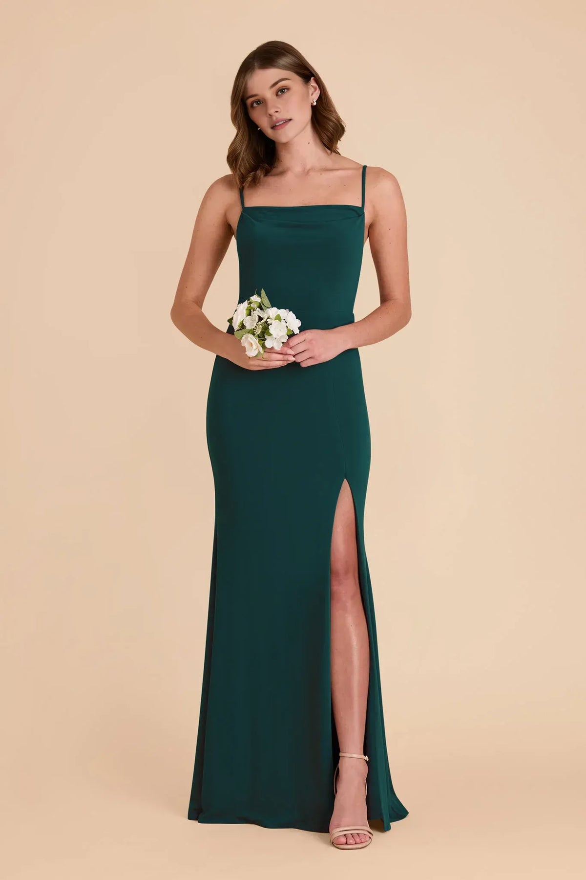 Mermaid Spaghetti Strap Open Back Floor-Length Wedding Dress - Yihuiw by Yihuiw