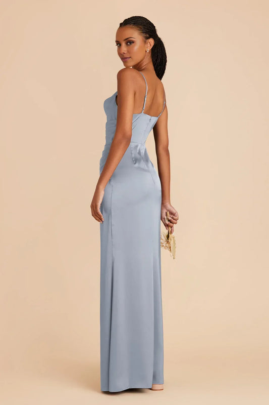 Mermaid Spaghetti Strap Open Back Floor-Length Wedding Dress - Yihuiw by Yihuiw