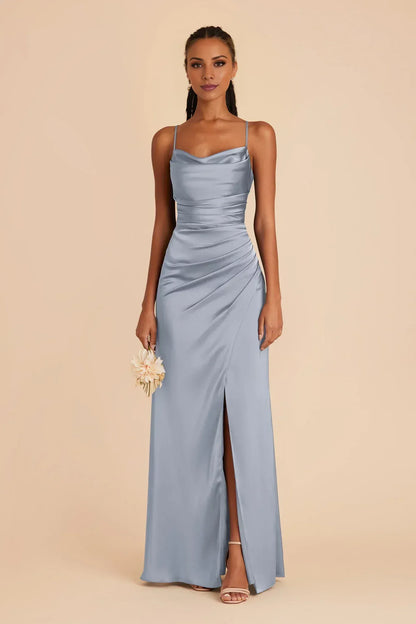 Mermaid Spaghetti Strap Open Back Floor-Length Wedding Dress - Yihuiw by Yihuiw
