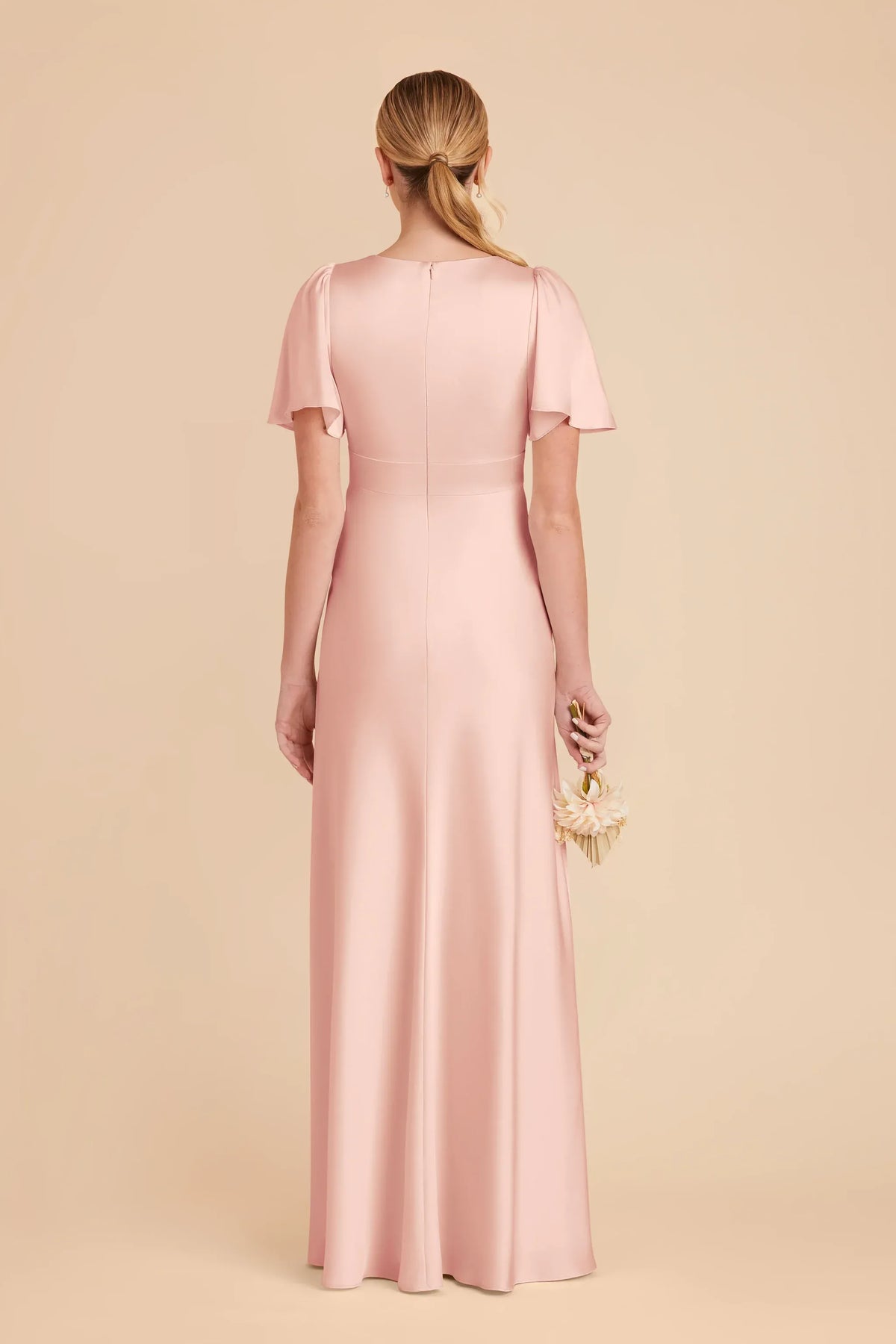 A-Line V-Neck Floor-Length Wedding Dress - Yihuiw by Yihuiw