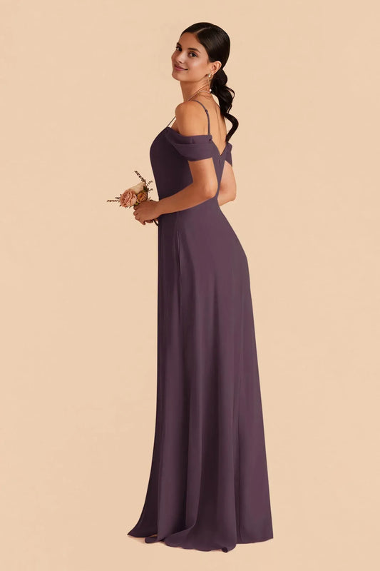 A-Line V-Neck Open Back Floor-Length Wedding Dress - Yihuiw by Yihuiw
