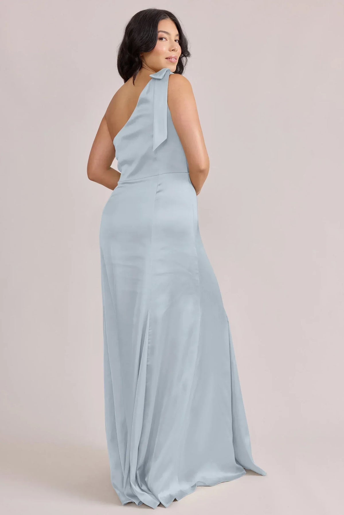 Mermaid One-Shoulder Sleeveless Open Back Floor-Length Wedding Dress - Yihuiw by Yihuiw