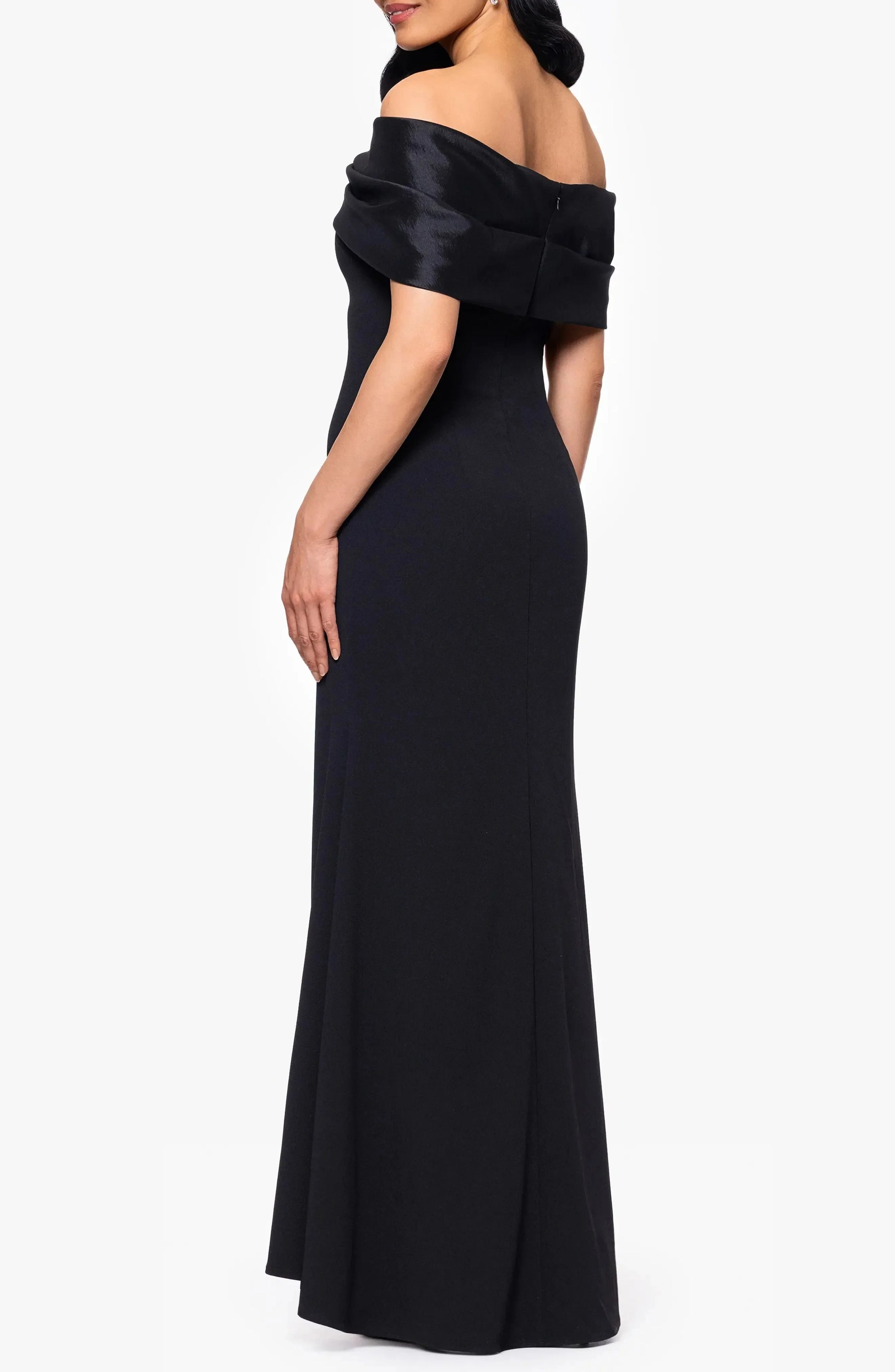 Sophisticated Trumpet Off Shoulder Twist Neck Zipper Back Maxi Hot Sale Evening Dress by YiHuiw