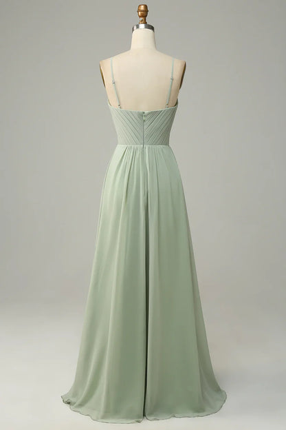 Spaghetti Strap Sleeveless Wedding Dress - Yihuiw by Yihuiw