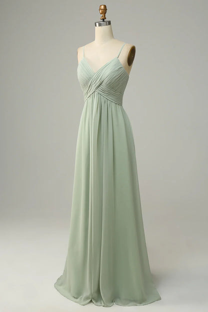 Spaghetti Strap Sleeveless Wedding Dress - Yihuiw by Yihuiw
