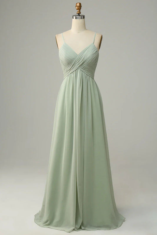 Spaghetti Strap Sleeveless Wedding Dress - Yihuiw by Yihuiw