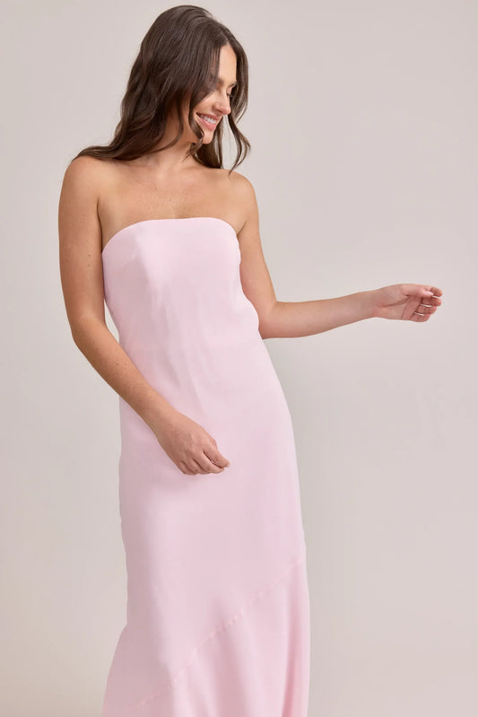 Mermaid Strapless Chiffon Button Back Wedding Dress - Yihuiw by Yihuiw