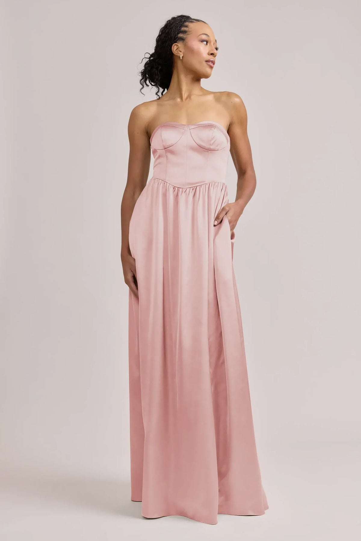 A-Line Sweetheart Satin Lace-Up Back Wedding Dress - Yihuiw by Yihuiw