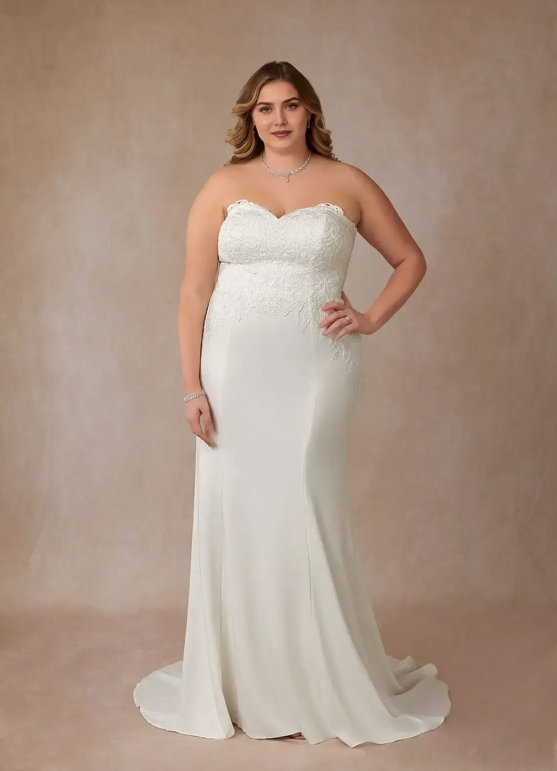Mermaid Sweetheart Chiffon Train Wedding Dress - Yihuiw by Yihuiw