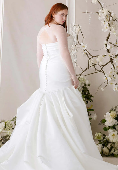 Mermaid Sweetheart Tulle Beaded Wedding Dress - Yihuiw by Yihuiw