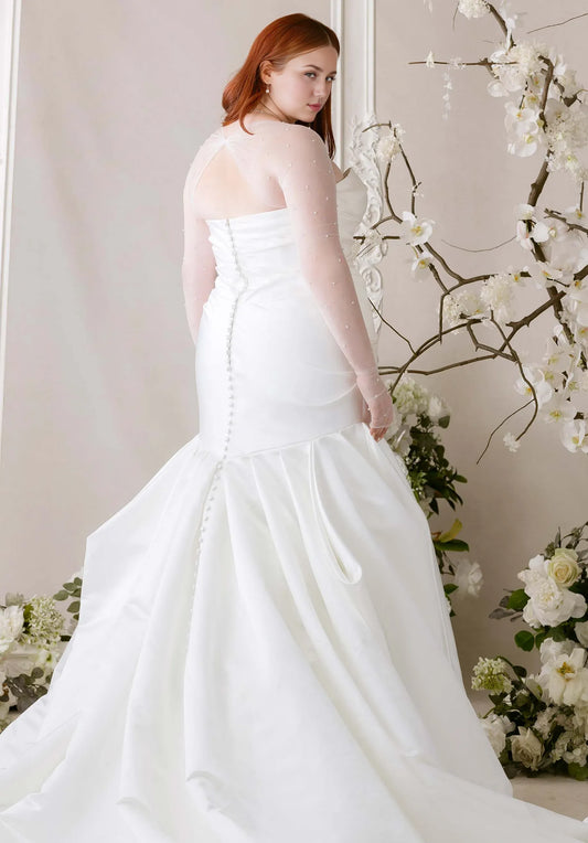 Mermaid Sweetheart Tulle Beaded Wedding Dress - Yihuiw by Yihuiw