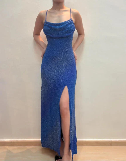 Strap pleated A-line sleeveless long Homecoming Dresses by YiHuiw