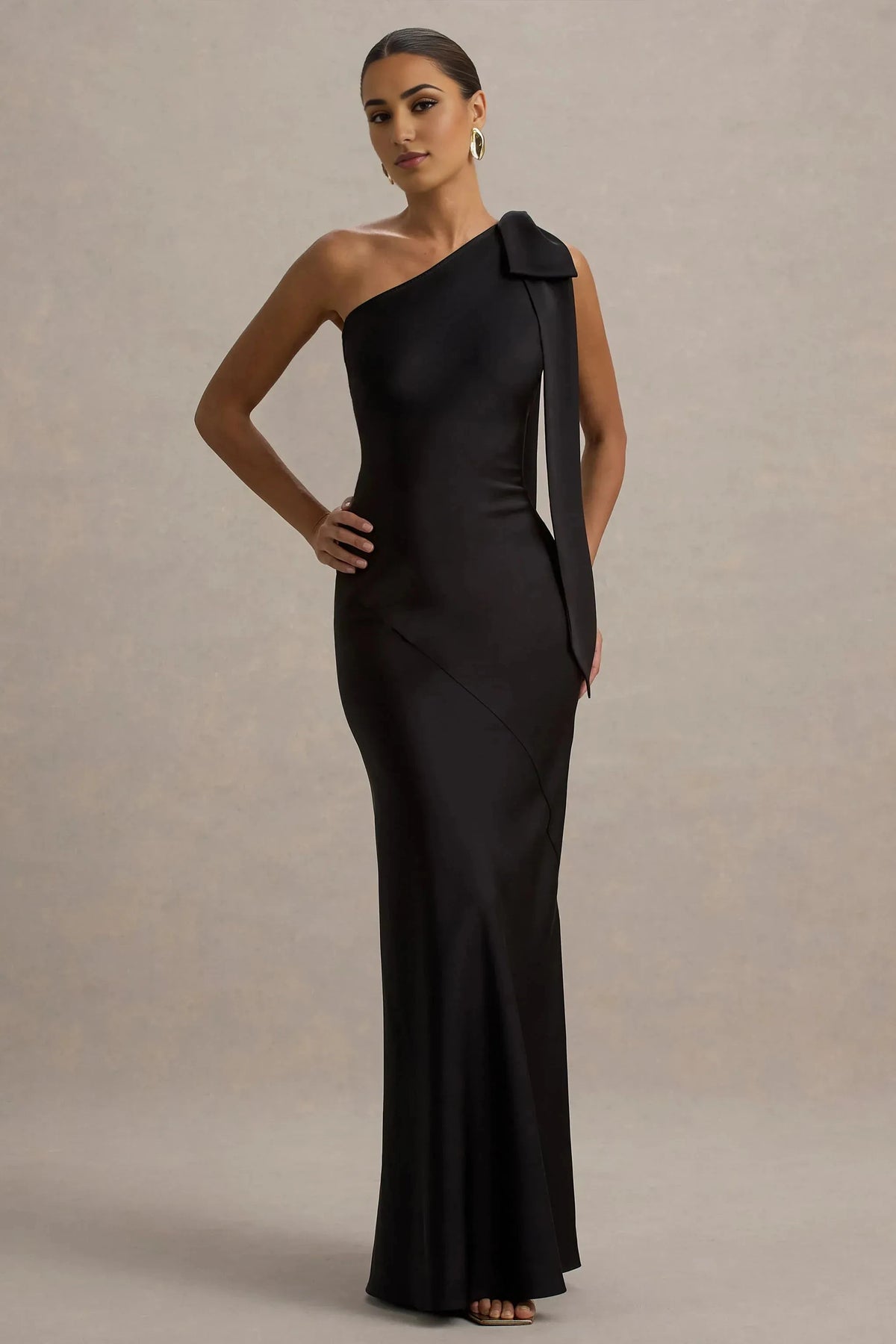 Striking Sheath One Shoulder Sleeveless Open Back Floor Length For Women Evening Dress by YiHuiw