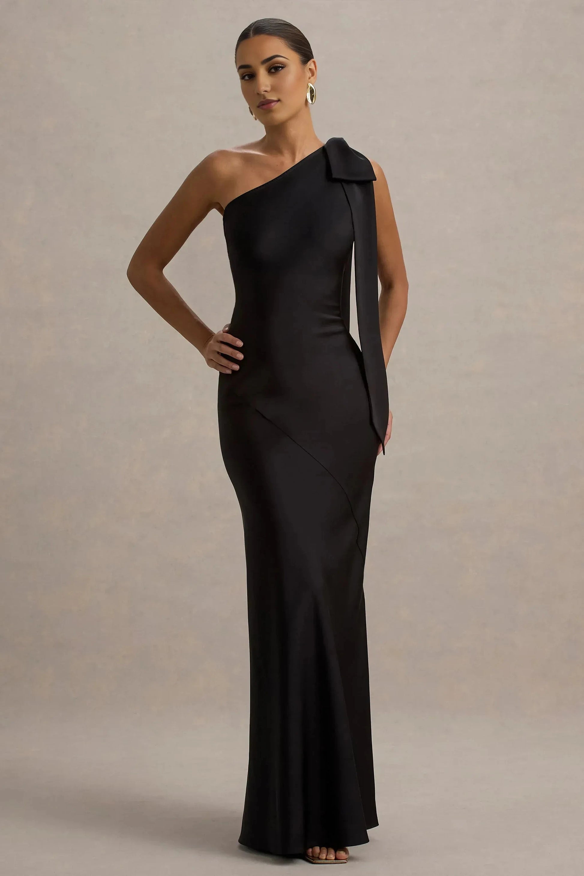 Striking Sheath One Shoulder Sleeveless Open Back Floor Length For Women Evening Dress by YiHuiw