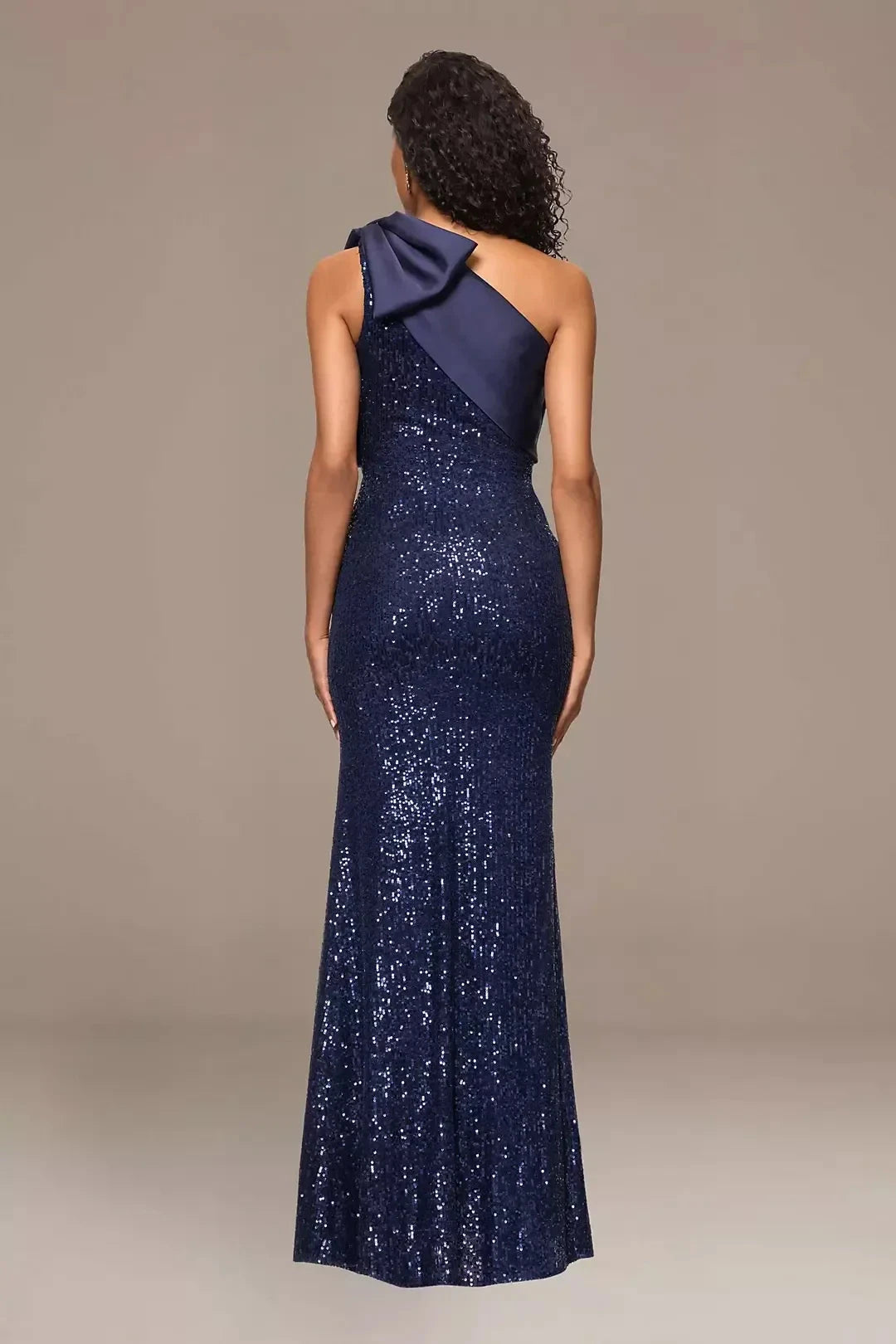 Stunning Mermaid One Shoulder Sleeveless Plain Back Floor Length Mother of the Bride Dress by YiHuiw