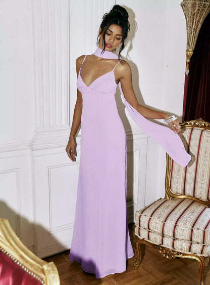 Impresionantes vestidos de graduación sin espalda, con cuentas, escote en V, tirantes ajustables dobles, cremallera oculta en la espalda y totalmente forrados