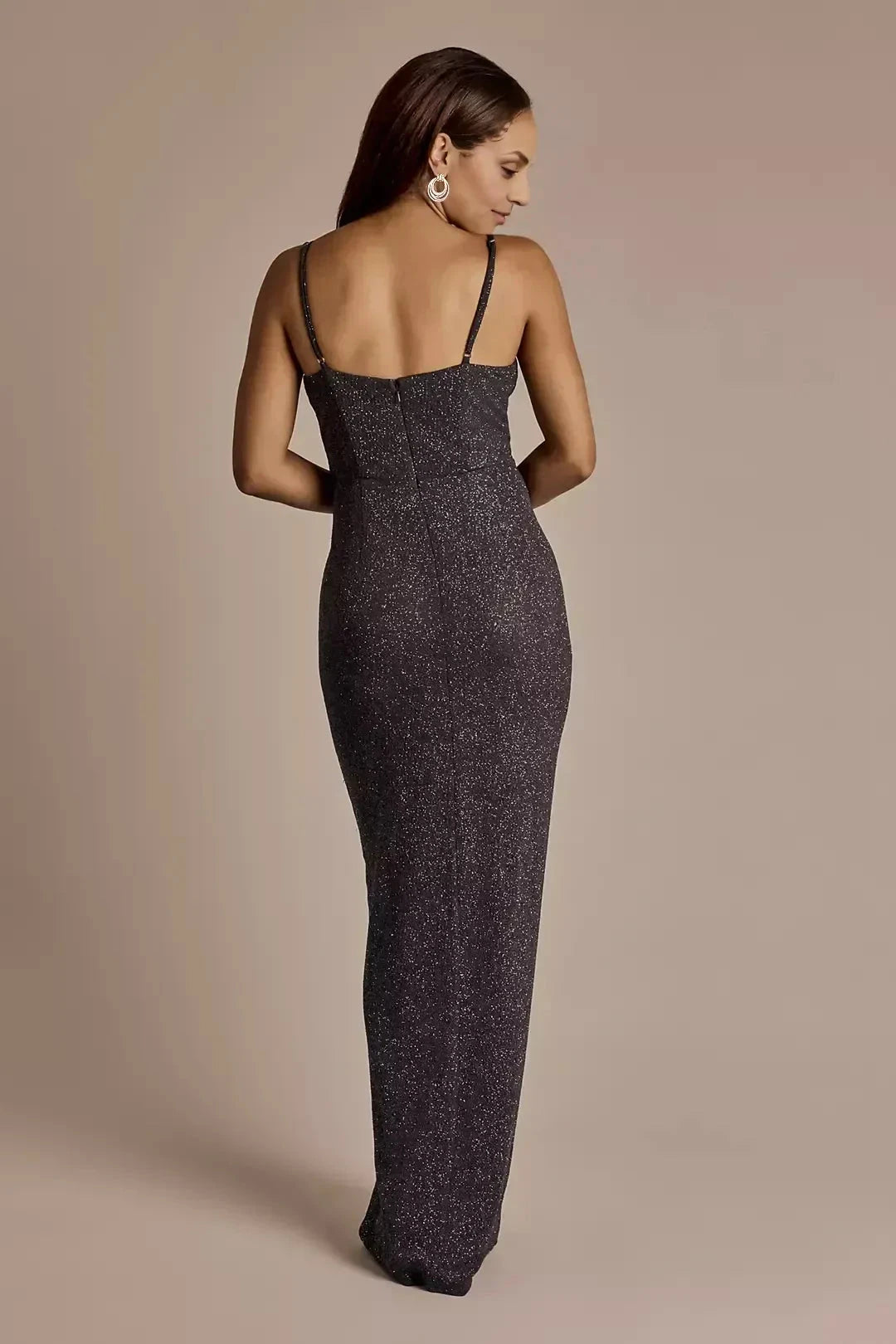 Stylish Sheath V Neck Sleeveless Ruched Back Floor Length Mother of the Bride Dress by YiHuiw