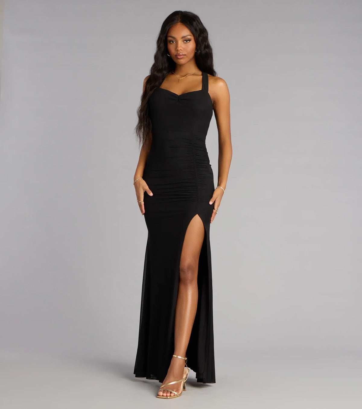 Mermaid Sweetheart Lace High Slit Floor-Length Wedding Dress - Yihuiw by Yihuiw