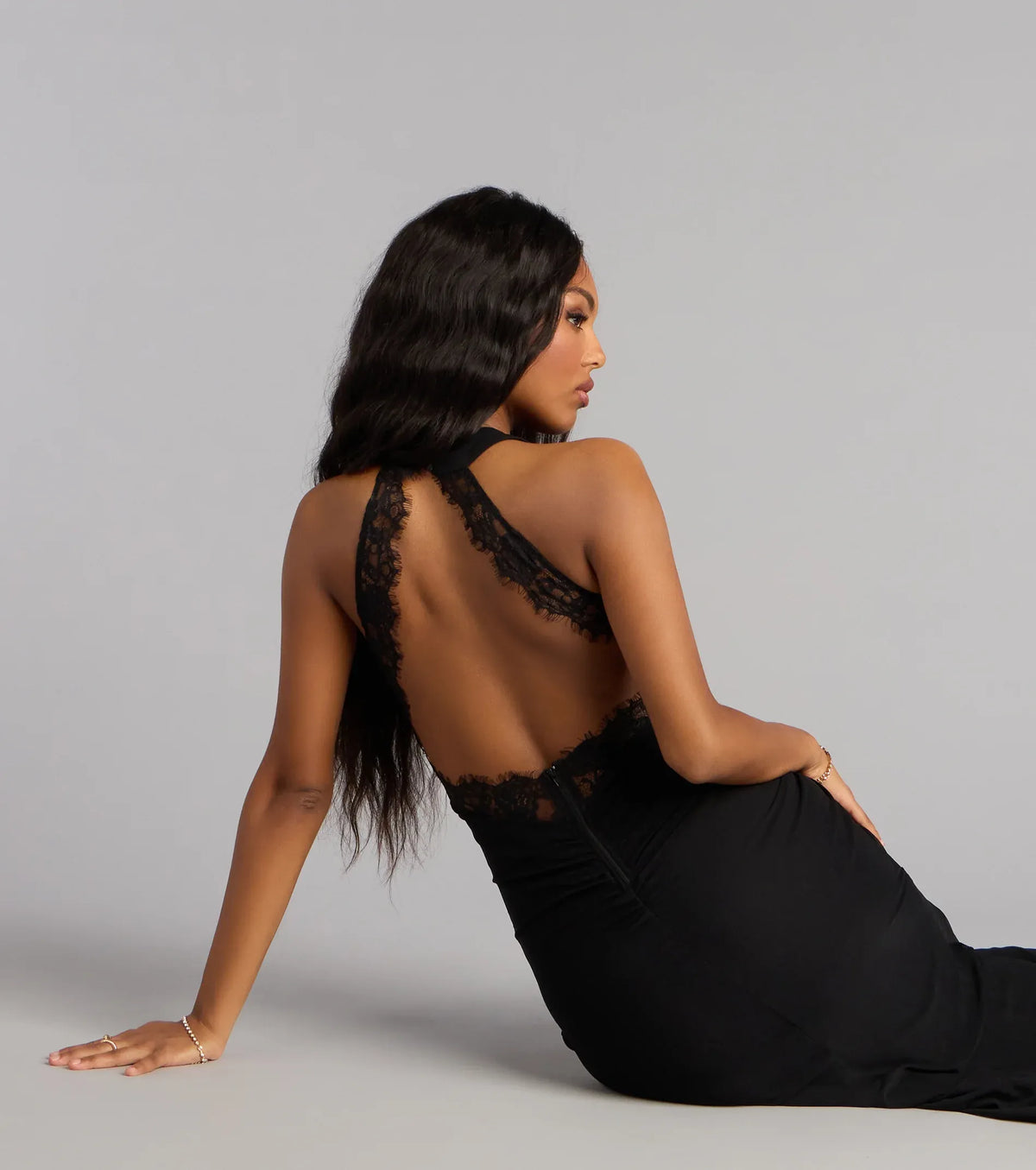 Mermaid Sweetheart Lace High Slit Floor-Length Wedding Dress - Yihuiw by Yihuiw