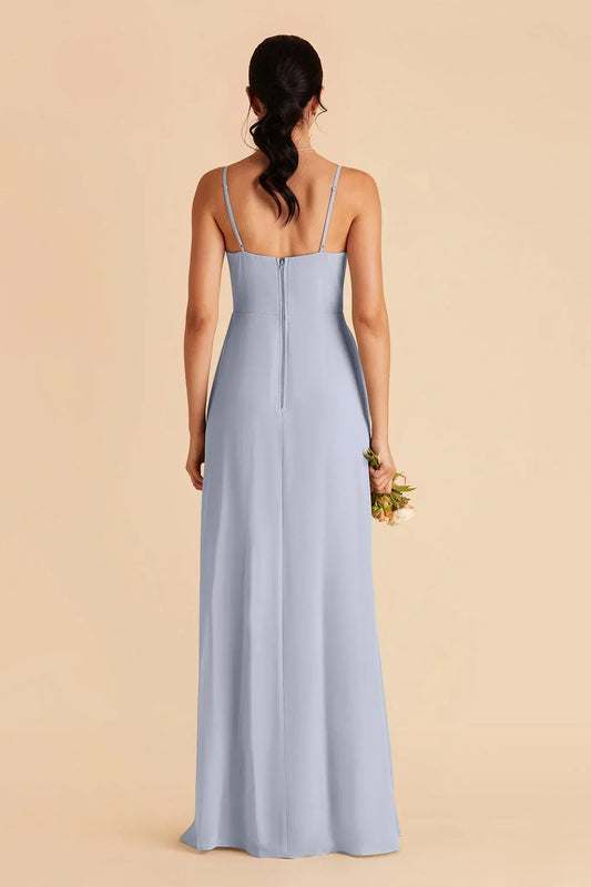 A-Line Spaghetti Strap Floor-Length Wedding Dress - Yihuiw by Yihuiw