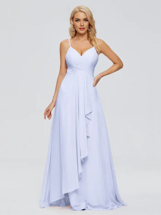 A-Line Sweetheart Chiffon Ruffled Wedding Dress - Yihuiw by Yihuiw