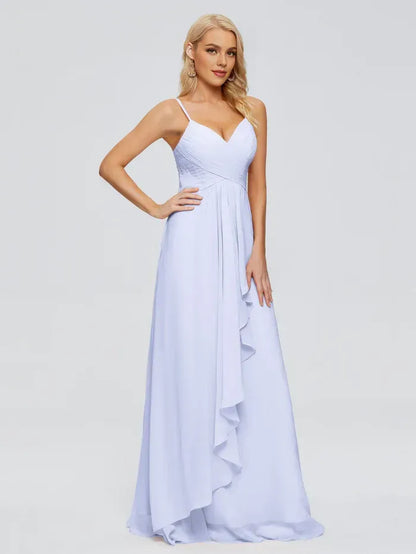 A-Line Sweetheart Chiffon Ruffled Wedding Dress - Yihuiw by Yihuiw