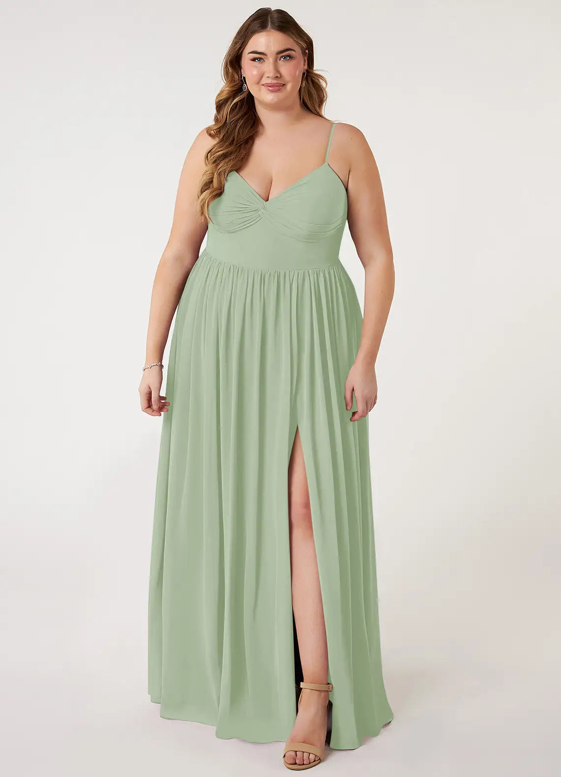 Sweetheart High Slit Floor-Length Wedding Dress - Yihuiw by Yihuiw