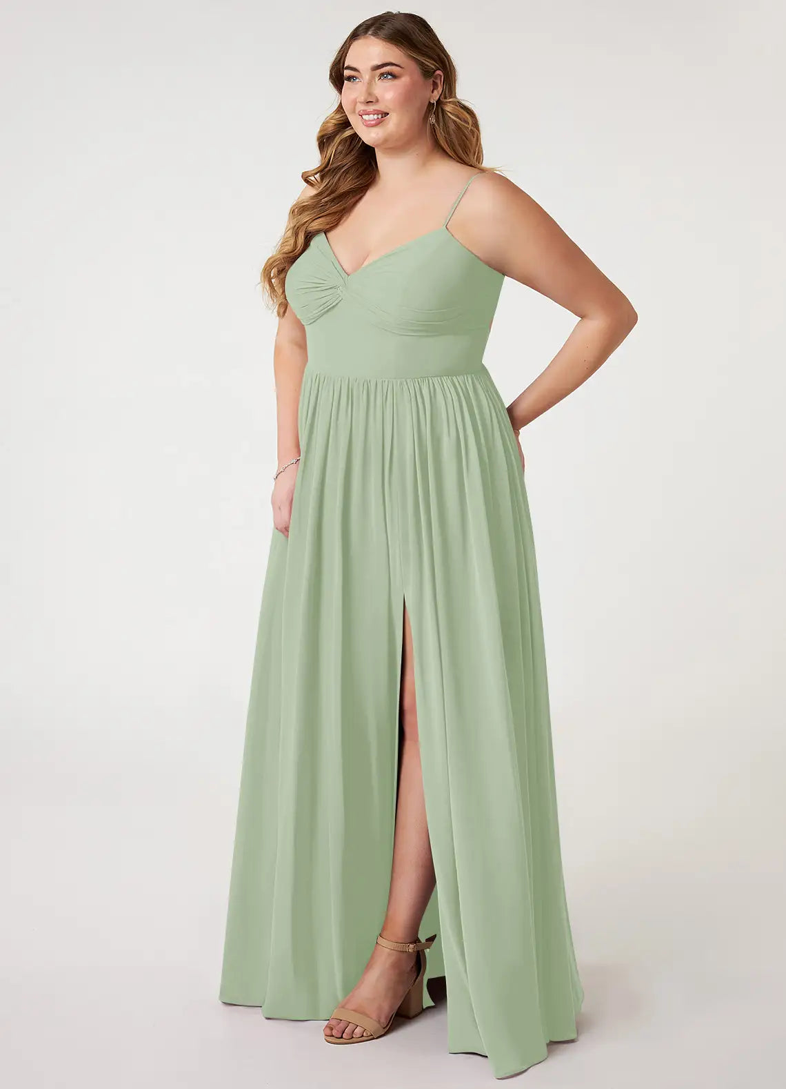 Sweetheart High Slit Floor-Length Wedding Dress - Yihuiw by Yihuiw