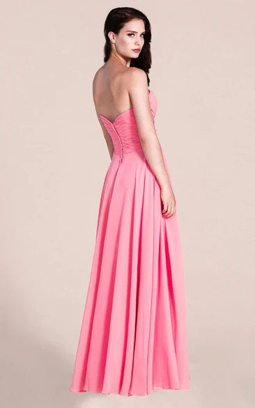 A-Line Sweetheart Sleeveless Floor-Length Wedding Dress - Yihuiw by Yihuiw