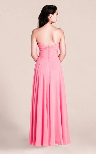 A-Line Sweetheart Sleeveless Floor-Length Wedding Dress - Yihuiw by Yihuiw