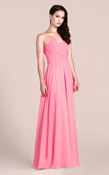 A-Line Sweetheart Sleeveless Floor-Length Wedding Dress - Yihuiw by Yihuiw